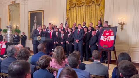 Panthers star Matthew Tkachuk Commends President Trump at White House