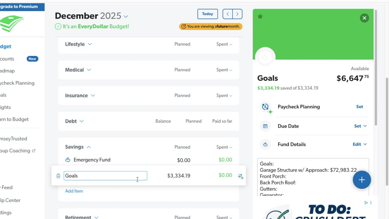 December Budget Set Up | Every Dollar | Finishing Strong...Maybe | 2025