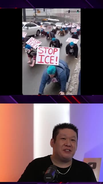 Blue Hair Liberals Paid To Crawl In Protest 🙄🙄🙄