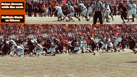 Prototype 306: Buffalo State's Brian Greene with the sack vs Ithaca