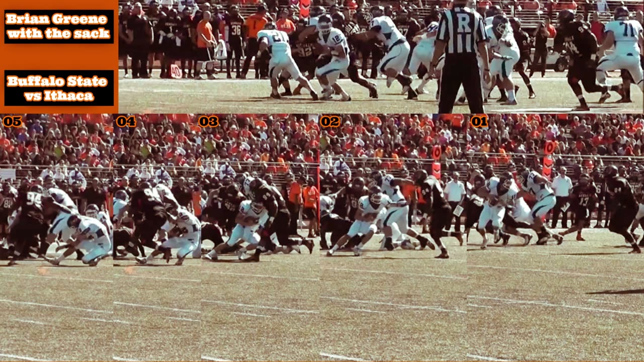 Prototype 306: Buffalo State's Brian Greene with the sack vs Ithaca
