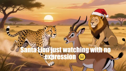 🎶 〈Savannah Merry Chaos〉 — English Version 🎄🦁🦌🐆