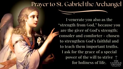 prayer to st gabriel the archangel