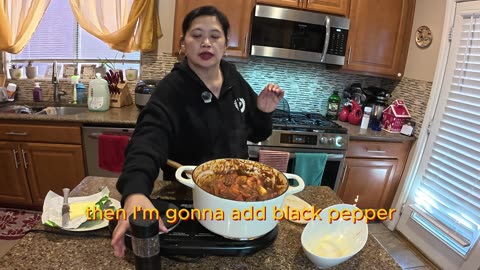 Wife Cooking Beef Kaldereta For The Family