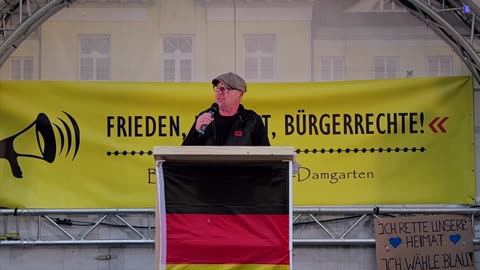 Ribnitz Damgarten - Maik Waacks Eröffnung der Kundgebung