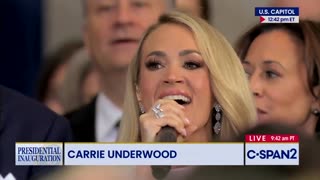 Carrie Underwood Delivers Incredible Rendition Of 'America The Beautiful' At Inauguration