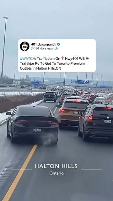 Traffic Jams To Get To Malls On Boxing Day