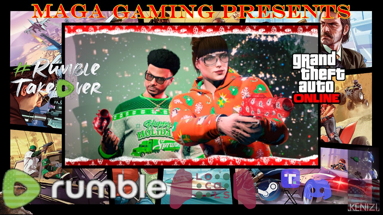 GTAO - Happy Holidays Week: Monday w/ Rumblers and viewers