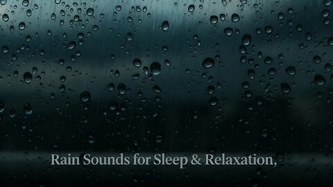 Rain Sound On Window with Thunder SoundsㅣHeavy Rain for Sleep, Study and Relaxation, Meditation