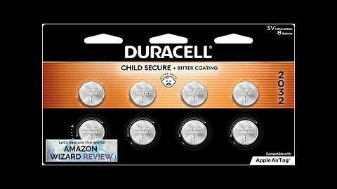 Duracell 2032 Lithium Battery. 8 Count Pack. Child Safety Features. Compatible Review