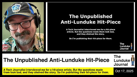 The Unpublished Anti-Lunduke Hit-Piece