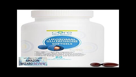 Core Med Science Liposomal Glutathione Supplement (500mg 60 Softgels) Pure Reduced Review