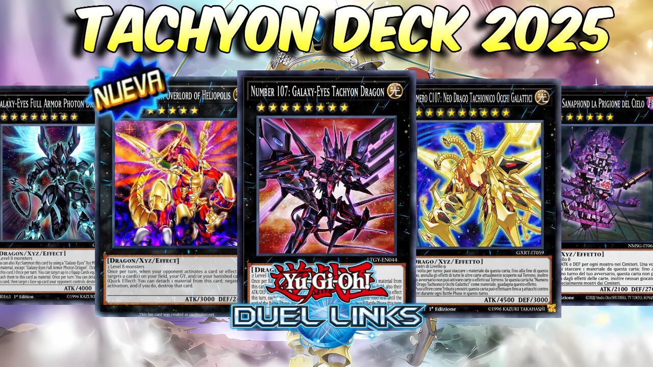 The Enhanced Version of the TACHYON DECK to FACE THE META | Yu-Gi-Oh! Duel Links