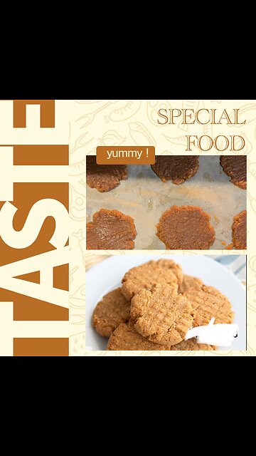 4 ingredient peanut butter cookies!!