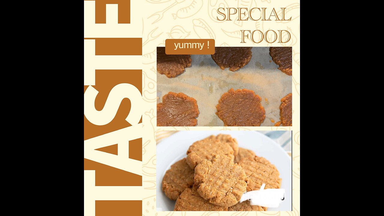 4 ingredient peanut butter cookies!!