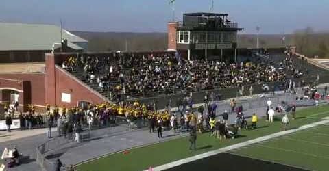 November 16, 2019 - DePauw Tigers Head to Locker Room Before Monon Bell Game
