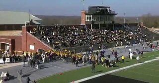 November 16, 2019 - DePauw Tigers Head to Locker Room Before Monon Bell Game