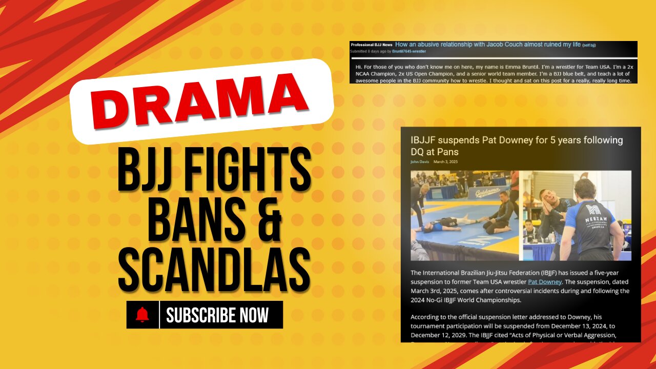 The Drama in BJJ: Fights, Bans & Scandals