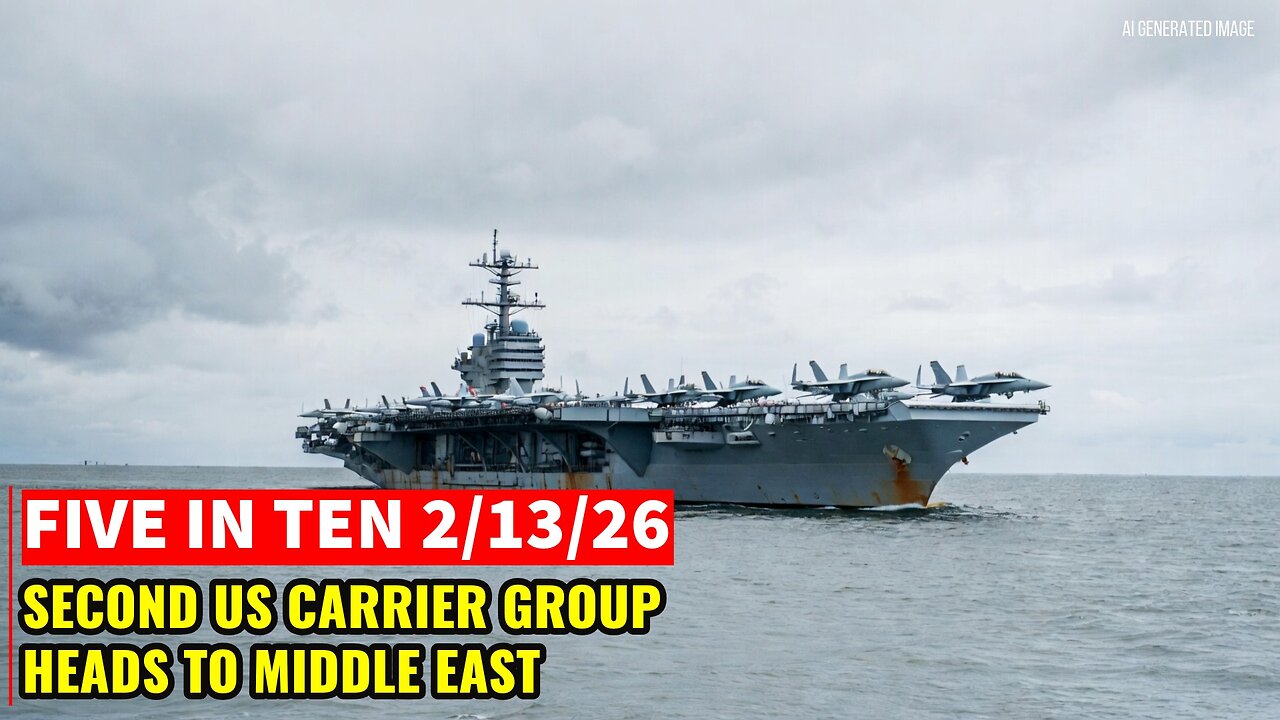 Five in Ten 2/13/26: Second US Carrier Group Heads to Middle East