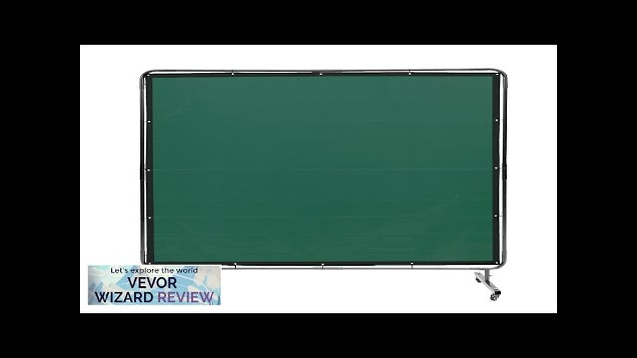 VEVOR Welding Screen with Frame 6' x 6' Welding Curtain Screen Flame-Resistant Review