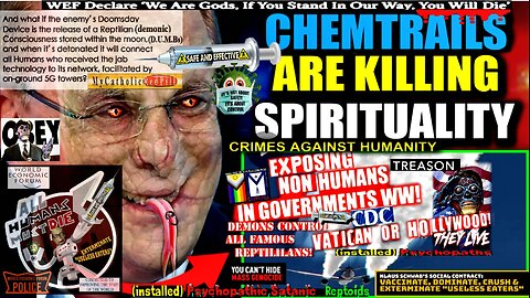 Leaked WEF Footage Exposes Chemtrails and Vaccines Plot to 'Delete the God Gene' (compilation)
