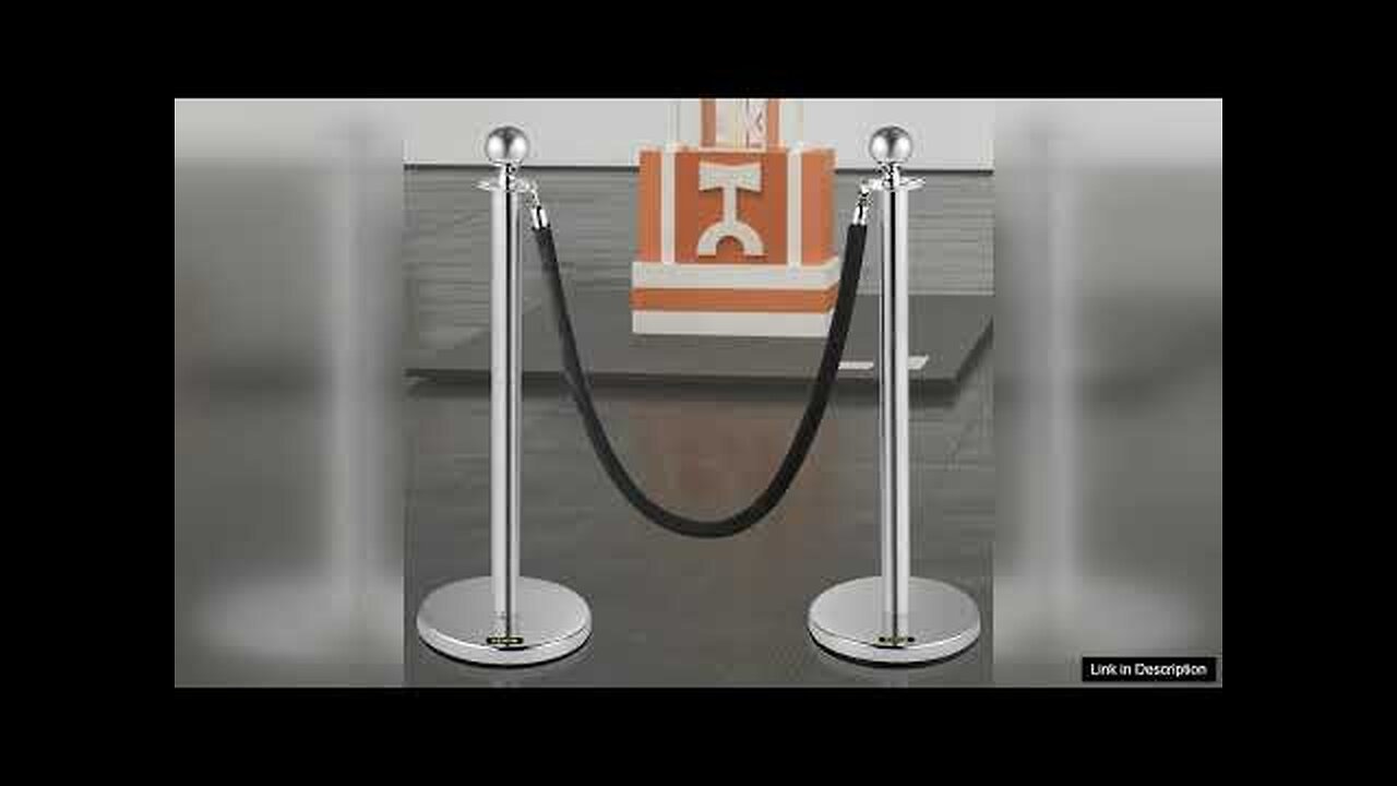 VEVOR Crowd Control Stanchion Set of 2 Pieces Stanchion Stanchion Set Review