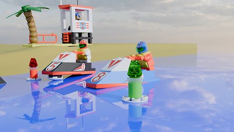 Lego Beach 1996 - 3D Animation