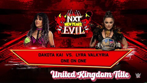 WWE 2k25 Dakota Kai vs Lyra Valkyria(c) UnitedKingdomTitle
