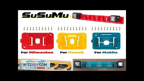 5 Pack Battery Holder Storage Rack Fit For Dewalt/Makita/Milwaukee 14.4V 18V Li-ion Review