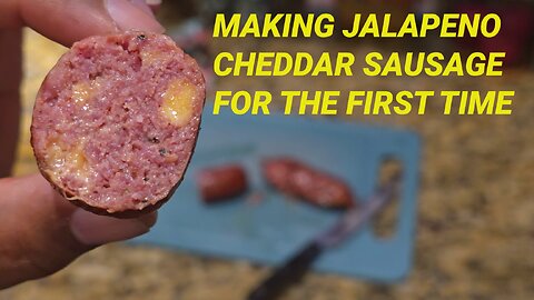 Making Jalapeno Cheddar Sausage for the first time