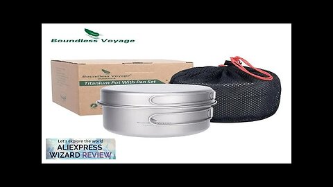 Boundless Voyage Titanium Pot Pan Set with Folding Handles Camping Cookware Hiking Review