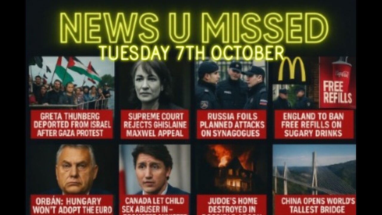 NEWS U MISSED WITH PAUL BROOKER & DREW DEMI TUESDAY 7TH OCTOBER 2025