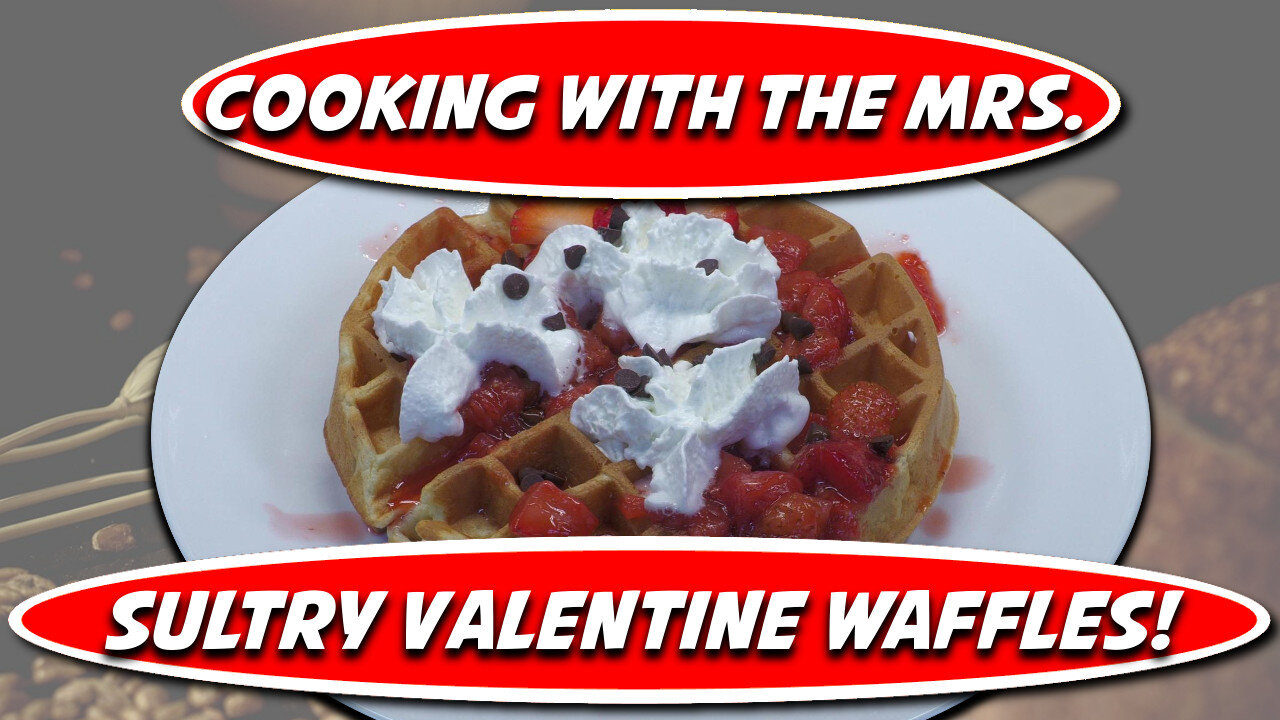 Cooking With The Mrs. - Sweet and Simple Valentine’s Waffles for My Husband - Homestead Cooking