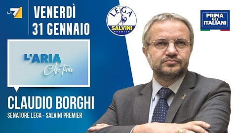 🔴 Interventi del Sen. Claudio Borghi ospite a "L'aria che tira" del 31/01/2025 #stopoms