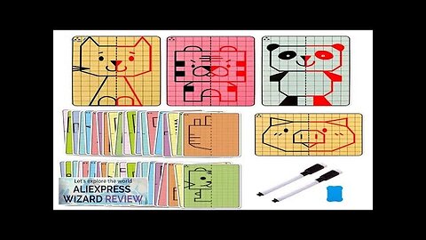 30 Pages Kids Lattice Symmetrical Drawing Toys Concentration Fine Motor Skill Write Review