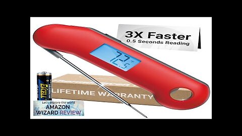 ProfessionaI Meat Thermometer Digital 3X Faster 0.5 Sec Instant Read NIST Certified Review