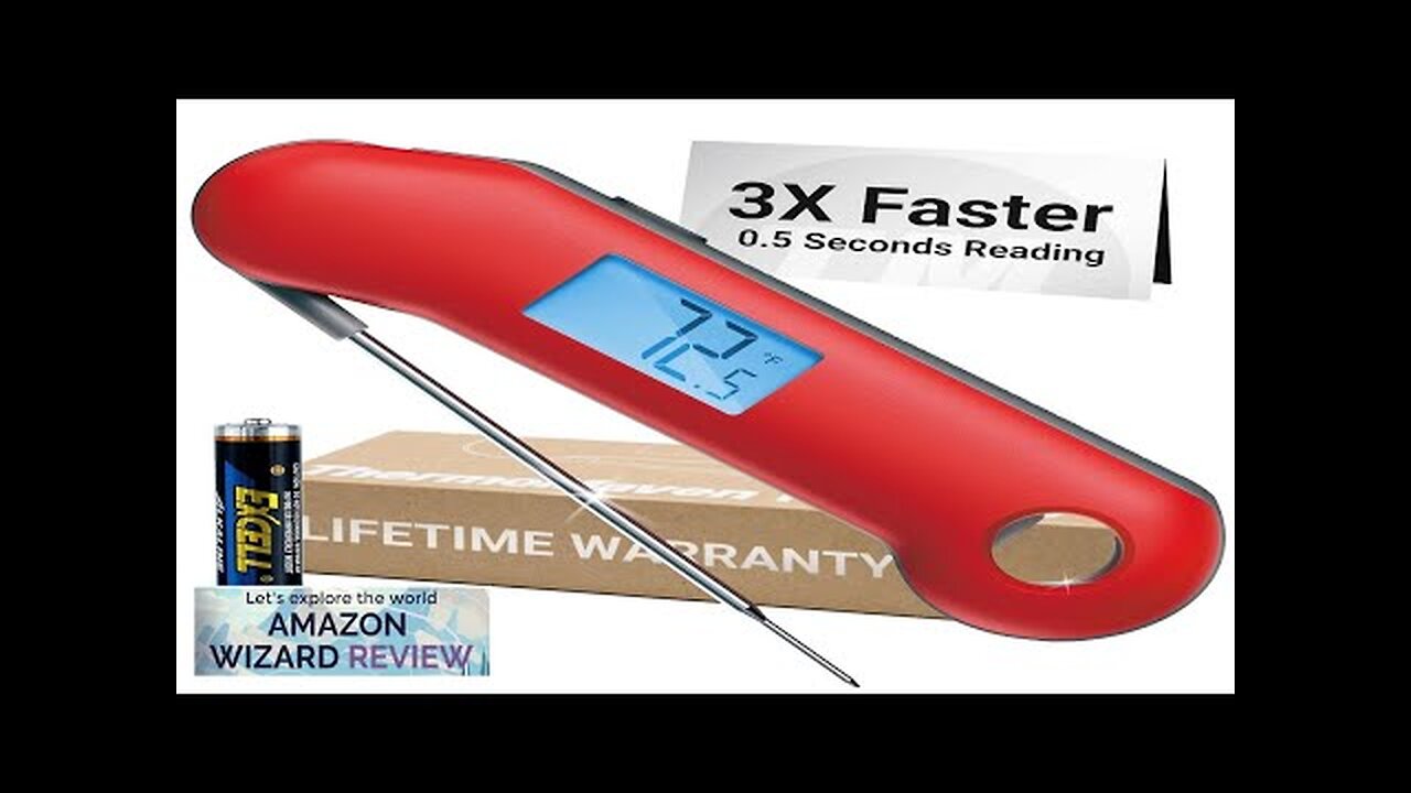 ProfessionaI Meat Thermometer Digital 3X Faster 0.5 Sec Instant Read NIST Certified Review