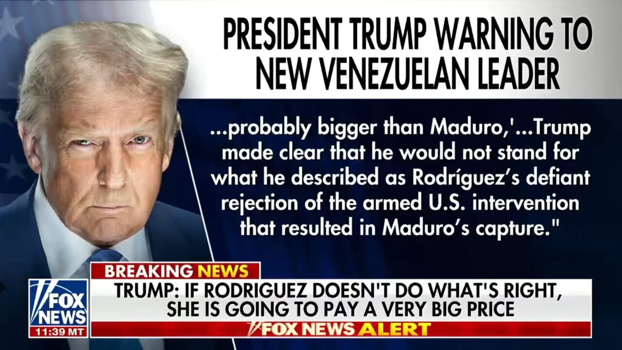 Trump pohrozil venezuelské prezidentce, že dopadne hůř než Maduro, pokud nebude poslouchat!