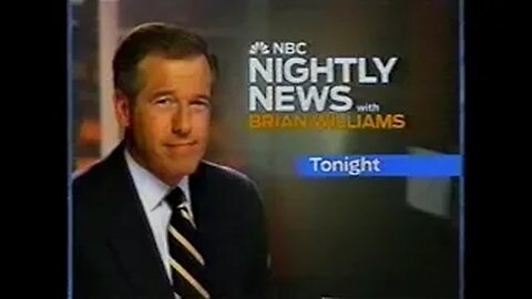 October 8, 2008 - Promo for 'NBC Nightly News' with Brian Williams