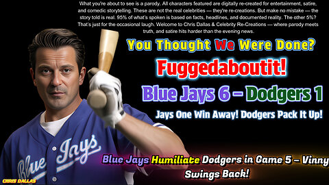 You Thought We Were Done? Fuggedaboutit! Jays 6 – Dodgers 1 – Jays One Win Away! Dodgers Pack It Up!