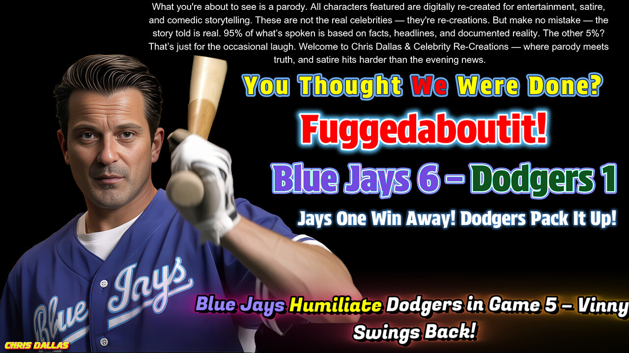 You Thought We Were Done? Fuggedaboutit! Jays 6 – Dodgers 1 – Jays One Win Away! Dodgers Pack It Up!