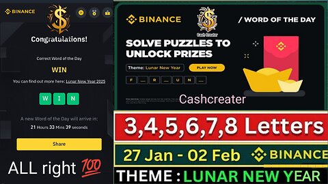 WOTD THEME Lunar New Year Crypto Puzzle SOLVED! CRYPTO WODL WORD OF THE DAY