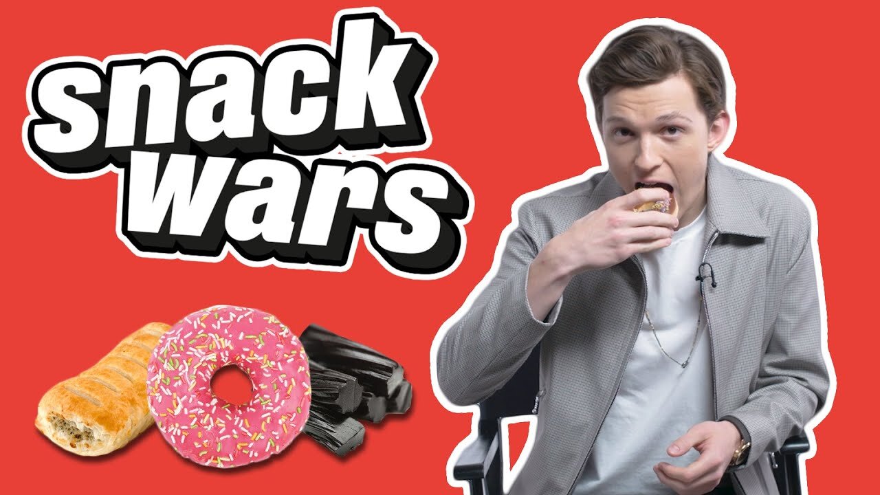 Tom Holland Tries Best British And American Snacks | Snack Wars