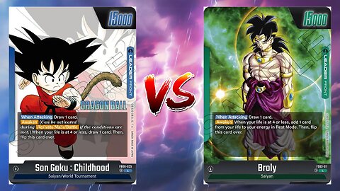 Dragonball Fusion World Online Son Goku Childhood VS Broly!!