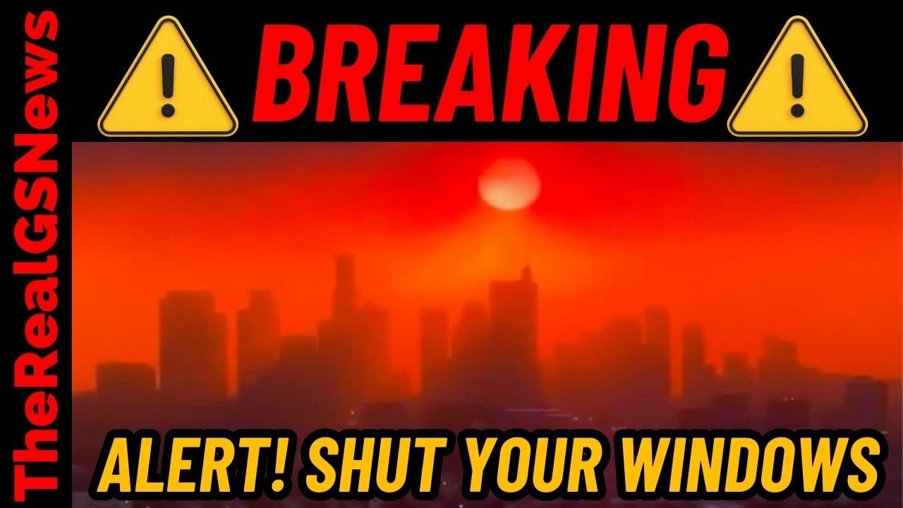 ⚠️ EMERGENCY ALERT!! Apocalyptic Footage Of The Sun Rising Behind The LOS ANGELES