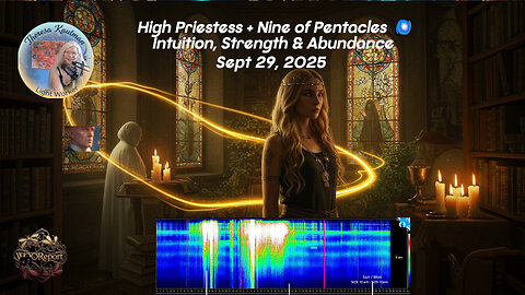 Sept 29, 2025 | High Priestess + Nine of Pentacles 🌌 Intuition, Strength & Abundance