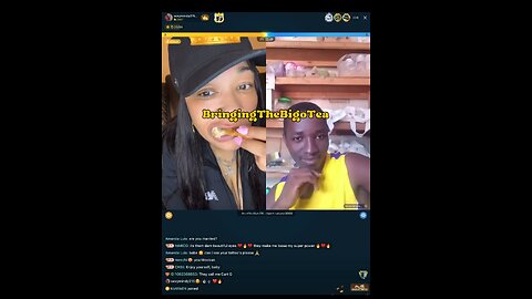 Sexymindy is tearing that chicken up she wants to know is that drugs in that guy background &more