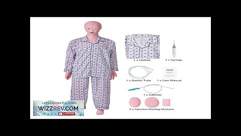 VEVOR Nursing Training Manikin Male Life Size Demonstration Human Manikin for Nursing Review