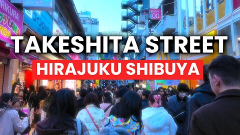 Takeshita Street Walkthrough (Harajuku Shibuya) 🇯🇵