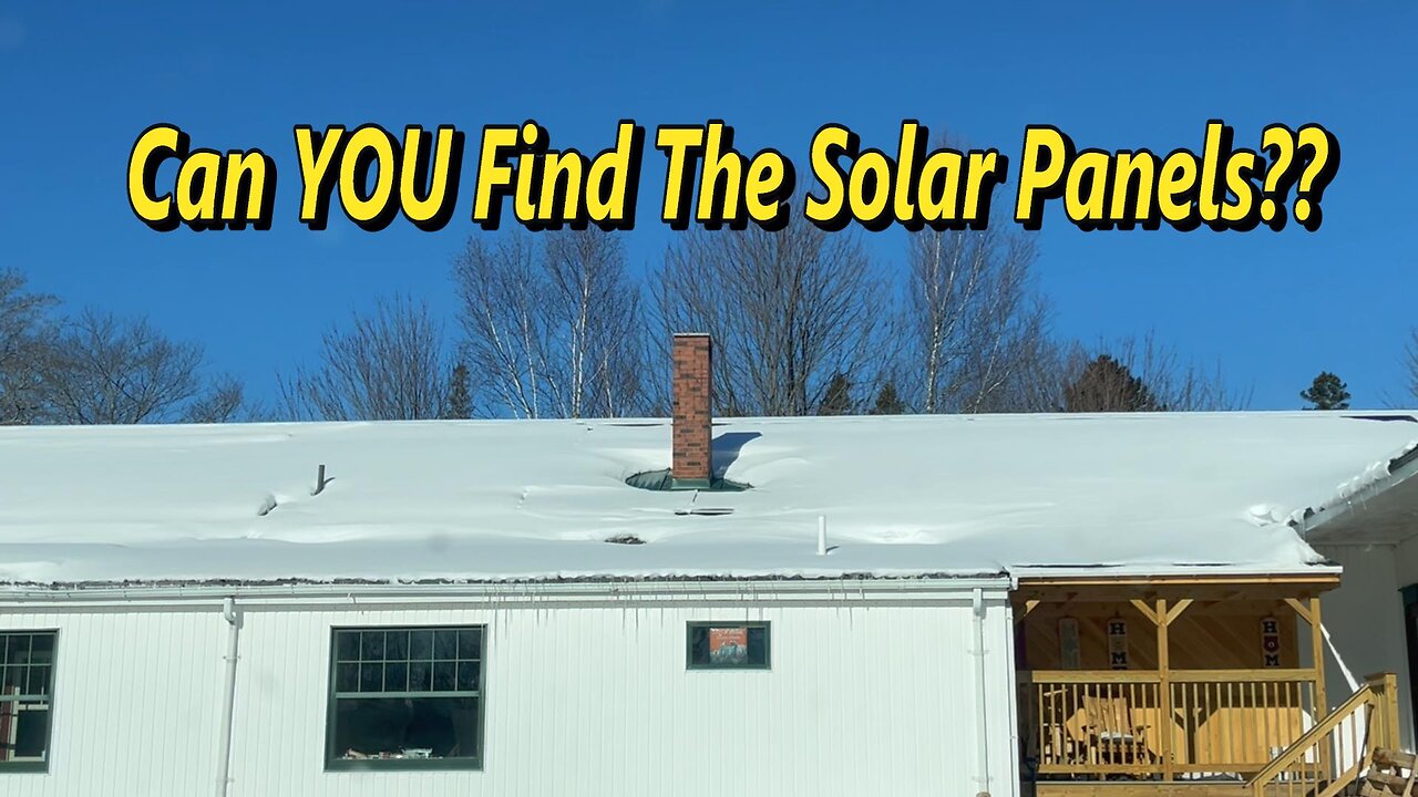 Don't Put Solar Panels On Roofs...If You Live In The North